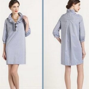 kate spade ruffle collar striped dress